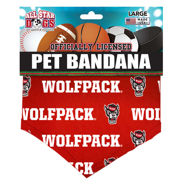 Dog Bandana with Repeating Logo - R